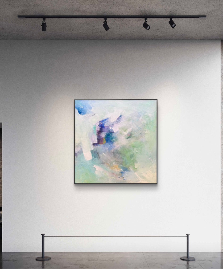 Cool Clouds / Abstract Acrylic Painting
