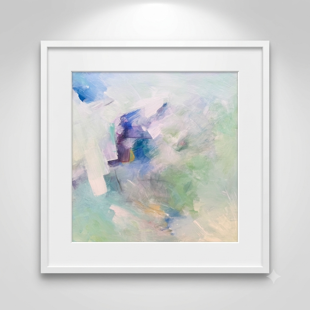 Cool Clouds / Abstract Acrylic Painting