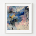 Warm Abstract Study on Paper - Original Acrylic Work / Sara Roberts Art